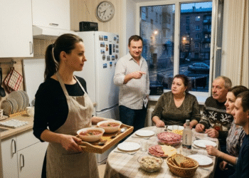 Шевелись, корми моих родных» — сказал жених в моей квартире. Через час он ушёл без невесты и без ключей